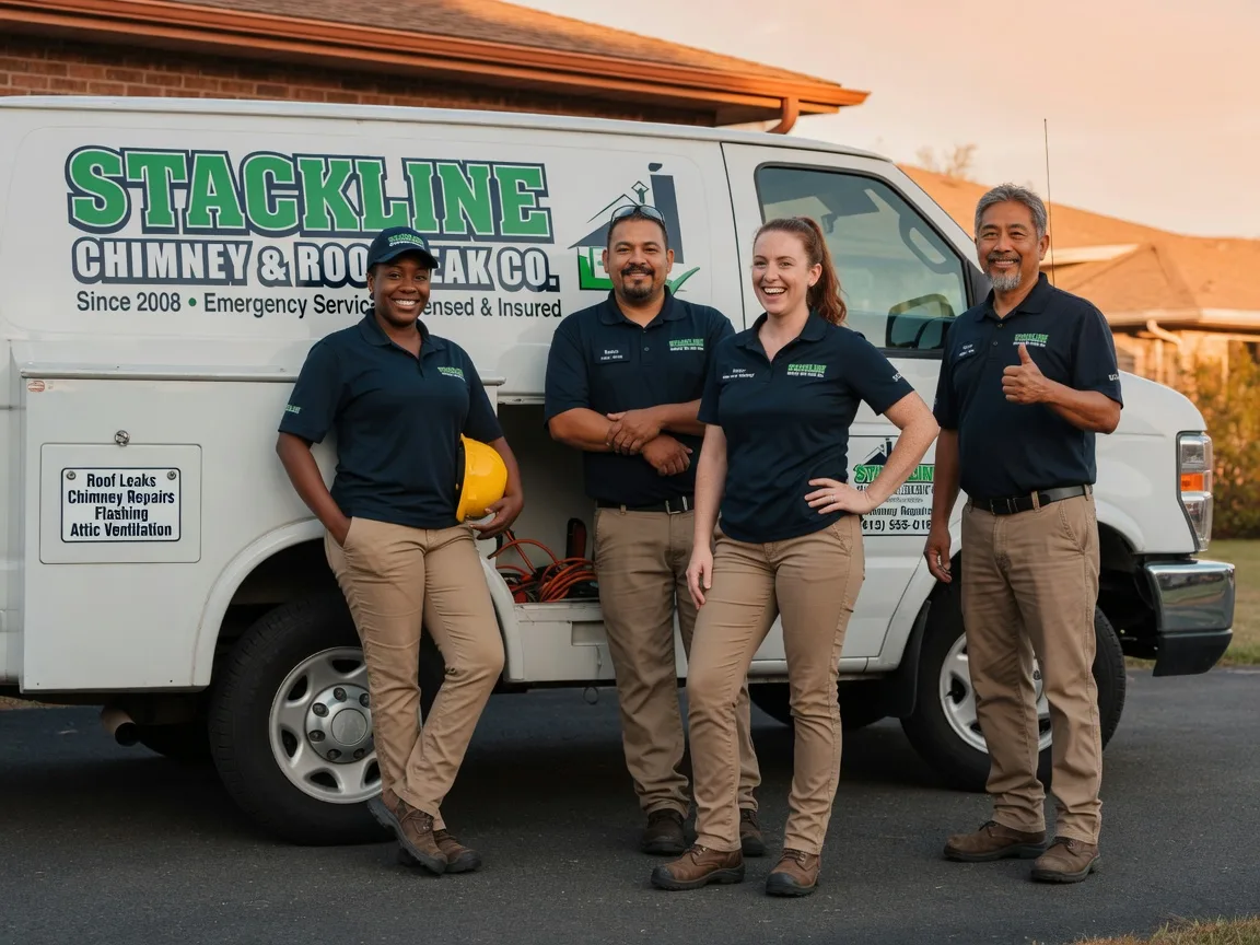 Chimney flashing repair company in Corrigan, TX